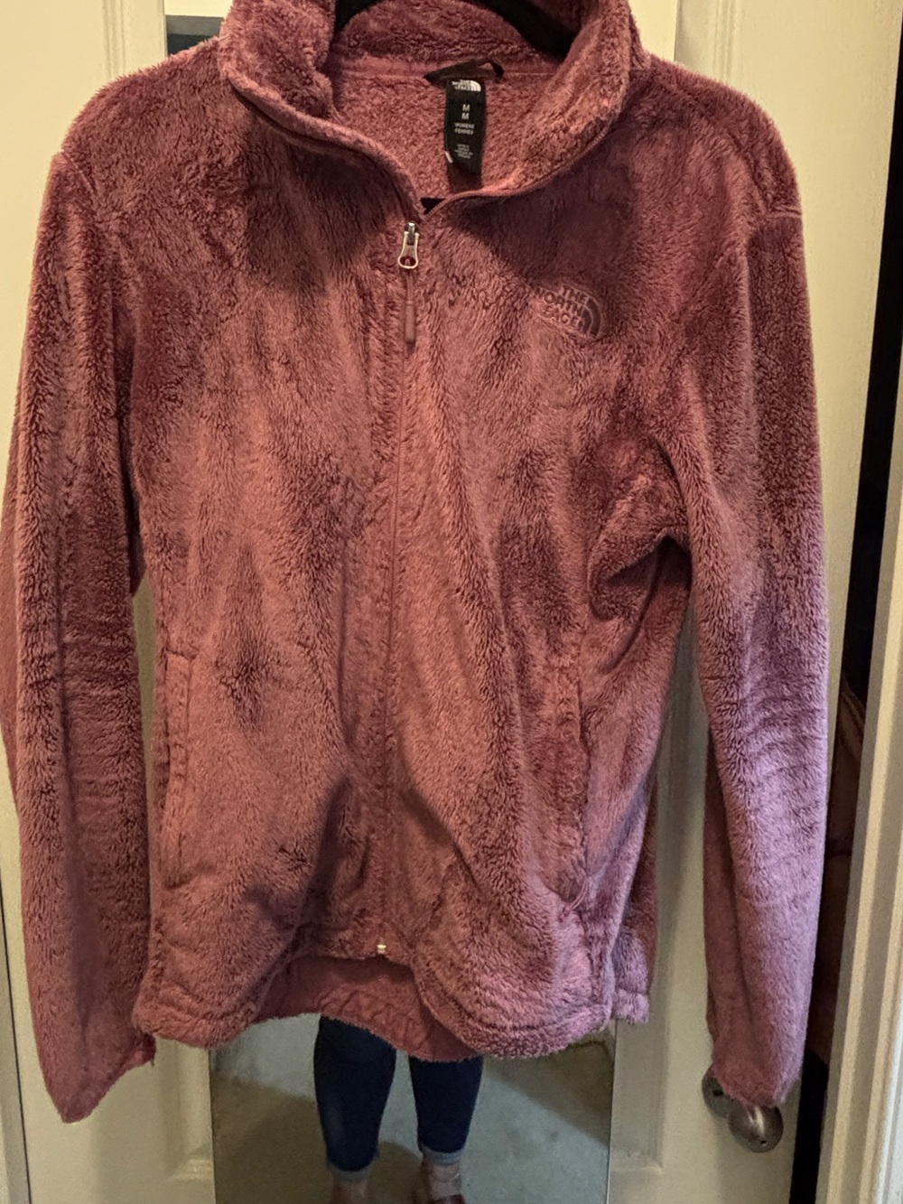 The North Face Women's Plush Zip-Up Jacket - Dusty Mauve